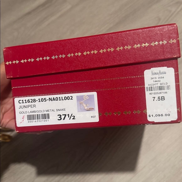 Rene Caovilla Gold Spiral Strap Heels - Picture 3 of 5